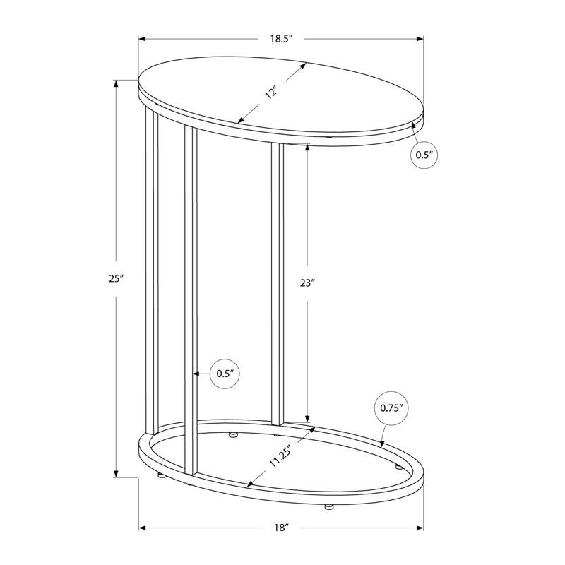 ZeaZu Frame End Table Wayfair